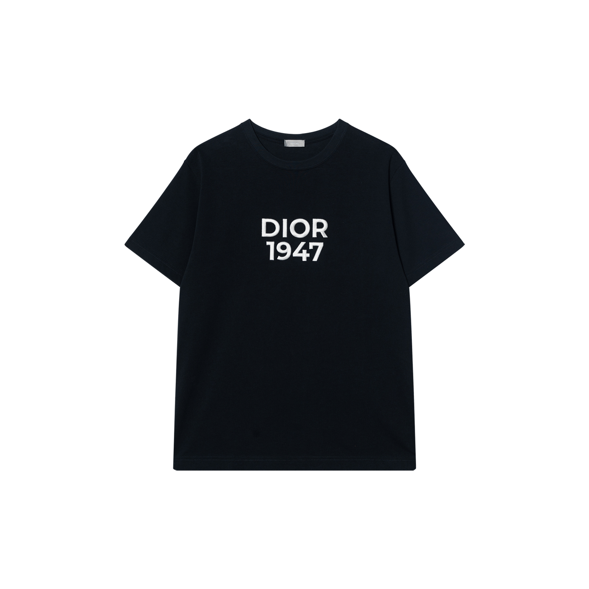 DIOR SS24  Loose Fit Crewneck T-Shirt with Embroidered Logo. 413J696F0554-C580