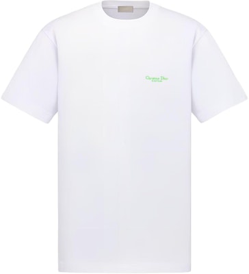 DIOR SS24 Loose Fit Logo Print Crew Neck White T-Shirt 483J696B0554-C086 Buy DIOR SS24 Loose Fit Logo Print Crew Neck White T-Shirt 483J696B0554-C086