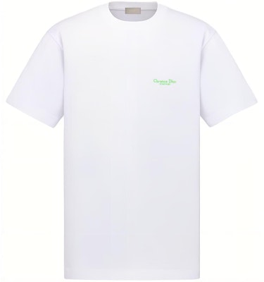 DIOR SS24 Loose Fit Logo Print Crew Neck White T-Shirt 483J696B0554-C086 Order DIOR SS24 Loose Fit Logo Print Crew Neck White T-Shirt 483J696B0554-C086