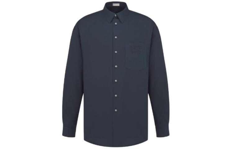 Order DIOR SS24 寬鬆版長袖襯衫 經典素色刺繡設計 413C516B1581-C585