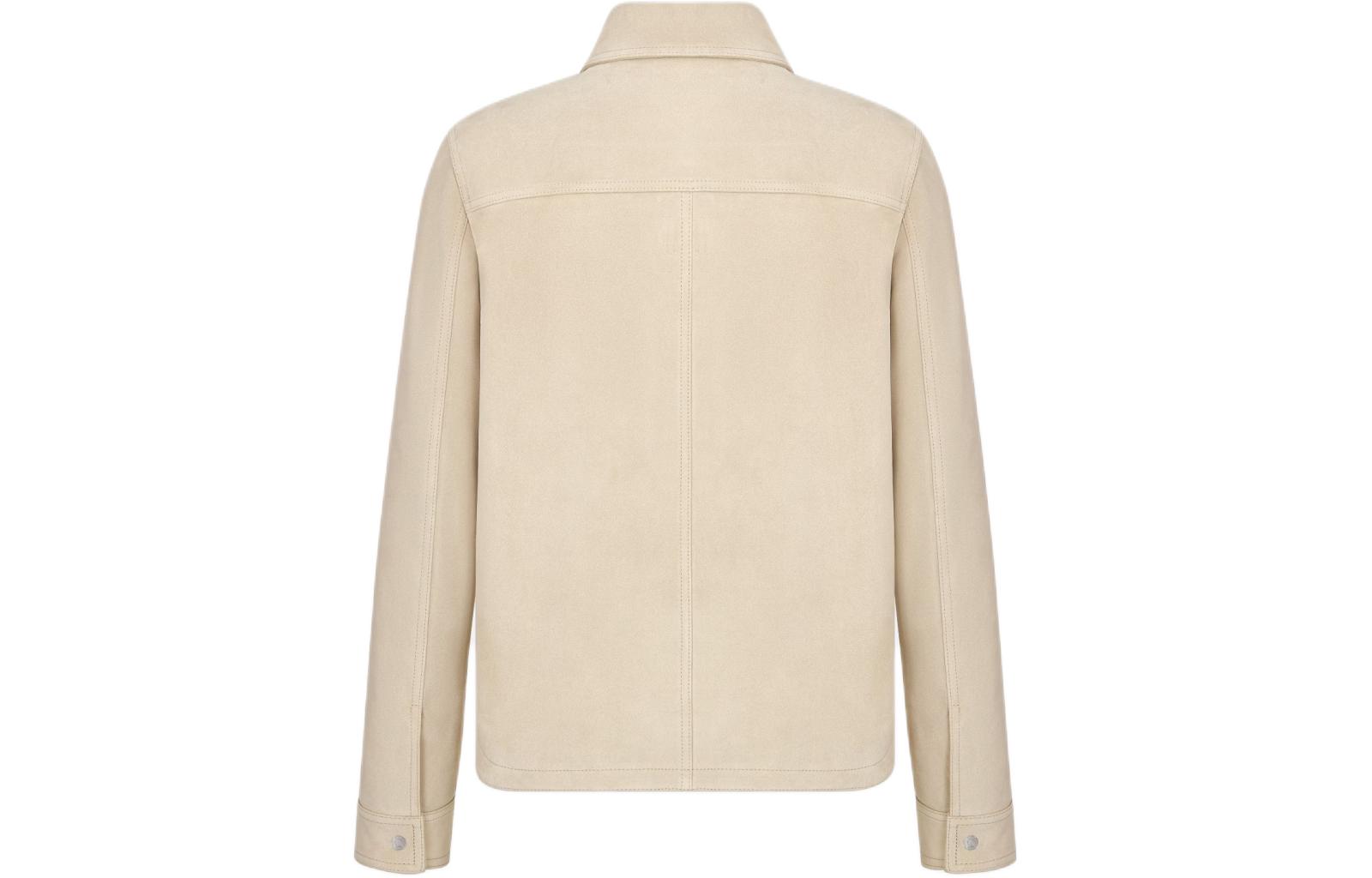 Lookbook DIOR SS24  Off-White Logo Jacquard Long-Sleeve Leather Jacket. 013L428A0487-C010