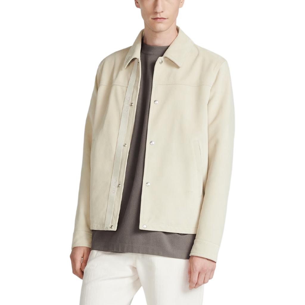 Purchase DIOR SS24  Off-White Logo Jacquard Long-Sleeve Leather Jacket. 013L428A0487-C010