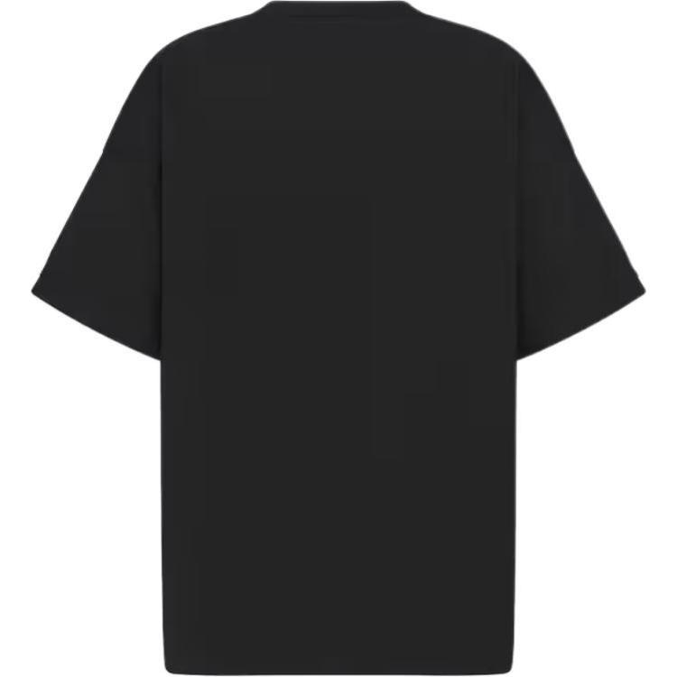 Lookbook DIOR SS24 黑色宽松版印花标志T恤。 493J638B0554-C980