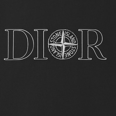 DIOR SS24 黑色宽松版印花标志T恤。 493J638B0554-C980 Sizing DIOR SS24 黑色宽松版印花标志T恤。 493J638B0554-C980