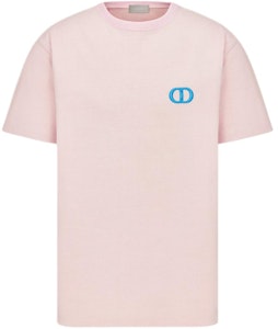 DIOR SS24 粉色字母刺繡寬鬆版型圓領T恤 943J605F0554-C485 Order DIOR SS24 粉色字母刺繡寬鬆版型圓領T恤 943J605F0554-C485