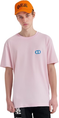 DIOR SS24 Pink Oversized Crewneck T-Shirt with Letter Embroidery. 943J605F0554-C485 Shop DIOR SS24 Pink Oversized Crewneck T-Shirt with Letter Embroidery. 943J605F0554-C485