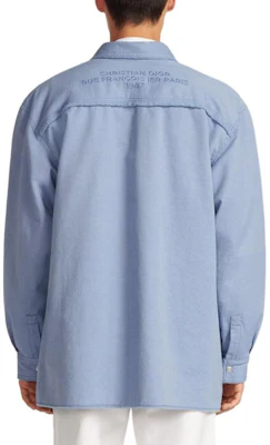 DIOR SS24 素色刺繡標誌長袖襯衫 413D587AY540-C181 Details for DIOR SS24 素色刺繡標誌長袖襯衫 413D587AY540-C181