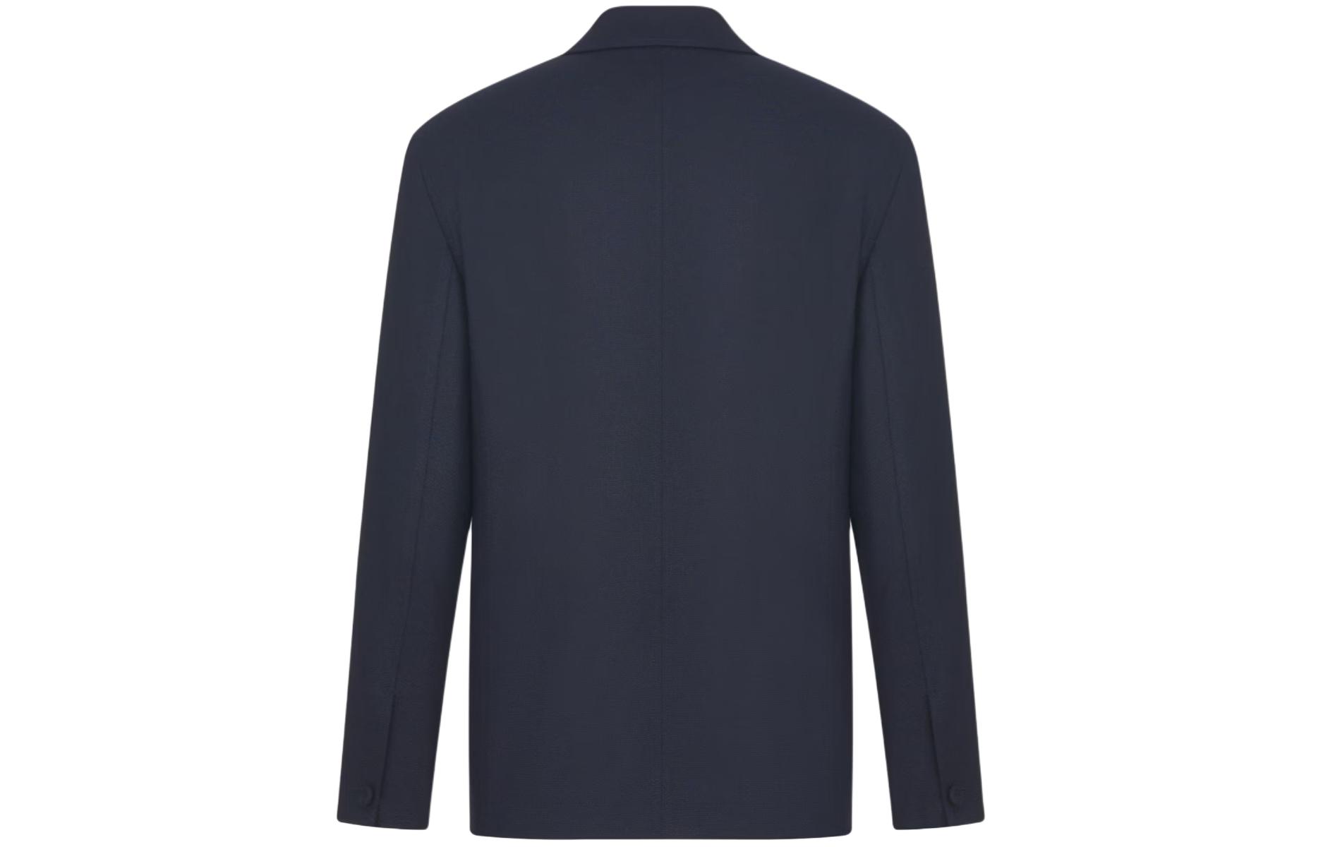 Lookbook DIOR SS24  Solid Single-Breasted Casual Long-Sleeve Blazer Blue 313C203A6053-C580