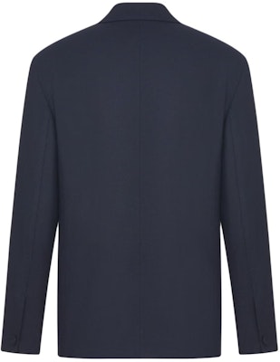 DIOR SS24 Solid Single-Breasted Casual Long-Sleeve Blazer Blue 313C203A6053-C580 Lookbook DIOR SS24 Solid Single-Breasted Casual Long-Sleeve Blazer Blue 313C203A6053-C580