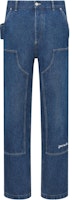 DIOR SS24 Straight-Leg Jeans with Logo Embroidery and Button Pockets Blue. 443D182A389-XC580 DIOR SS24 Straight-Leg Jeans with Logo Embroidery and Button Pockets Blue. 443D182A389-XC580