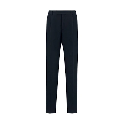 DIOR SS24 Straight-Leg Navy Casual Pants with Zipper Side Pockets. 483C135A6085-C540