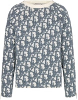 DIOR SS24 White Crewneck Sweater with Logo Print. 493M635AT847-C085 DIOR SS24 White Crewneck Sweater with Logo Print. 493M635AT847-C085