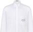 Cheap DIOR SS24 Camisa Blanca de Manga Larga con Bordado de Letras y Números. 493C530A1581-C088