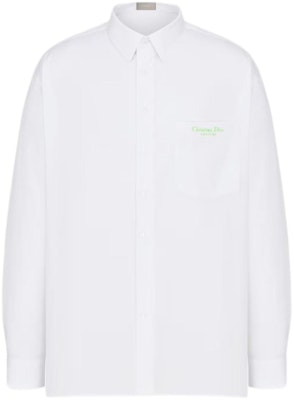 DIOR SS24 Camisa Blanca Manga Larga con Bordado de Logo y Cuello en Punta 243C551E1581-C086 Order DIOR SS24 Camisa Blanca Manga Larga con Bordado de Logo y Cuello en Punta 243C551E1581-C086