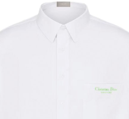 DIOR SS24 Camisa Blanca Manga Larga con Bordado de Logo y Cuello en Punta 243C551E1581-C086 Shop DIOR SS24 Camisa Blanca Manga Larga con Bordado de Logo y Cuello en Punta 243C551E1581-C086