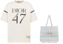 Lookbook DIOR SS24 白色宽松字母印花短袖T恤. 413J640A0849-C089