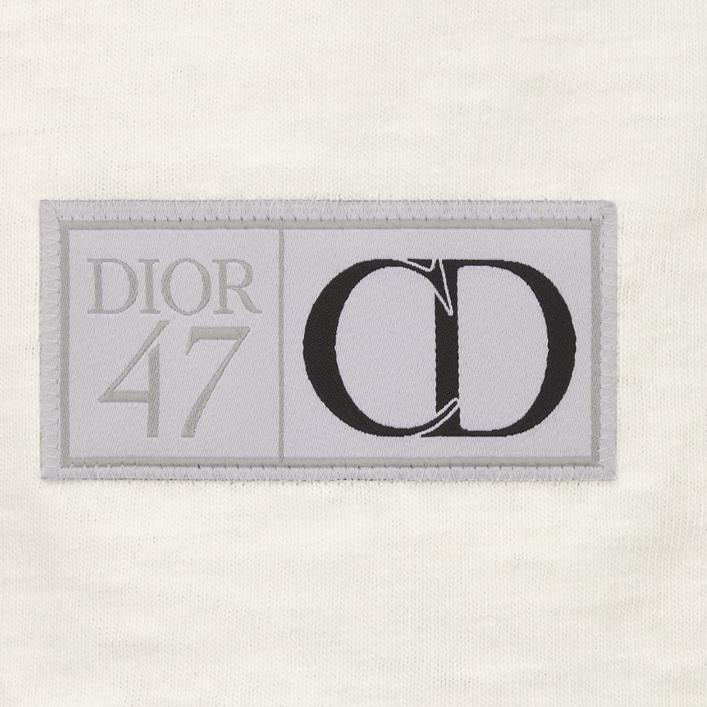 Cheap DIOR SS24 ホワイト ルーズフィット レタープリント 半袖 Tシャツ. 413J640A0849-C089