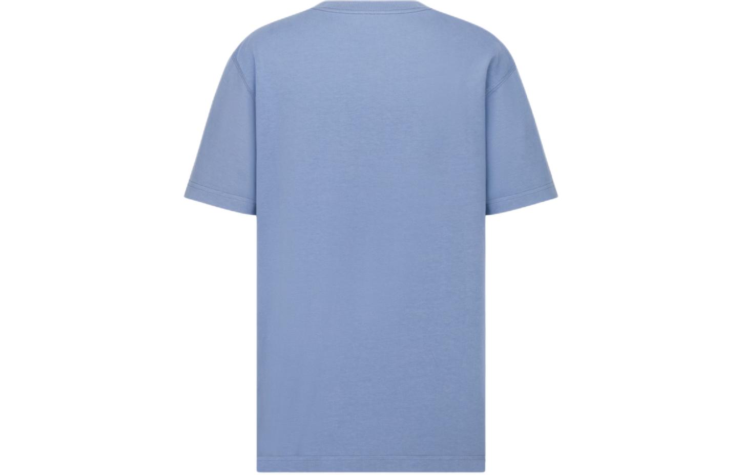 DIOR SS24 Blue Letter Embroidered Crewneck T-Shirt . 343J696C0554-C580 圖 3