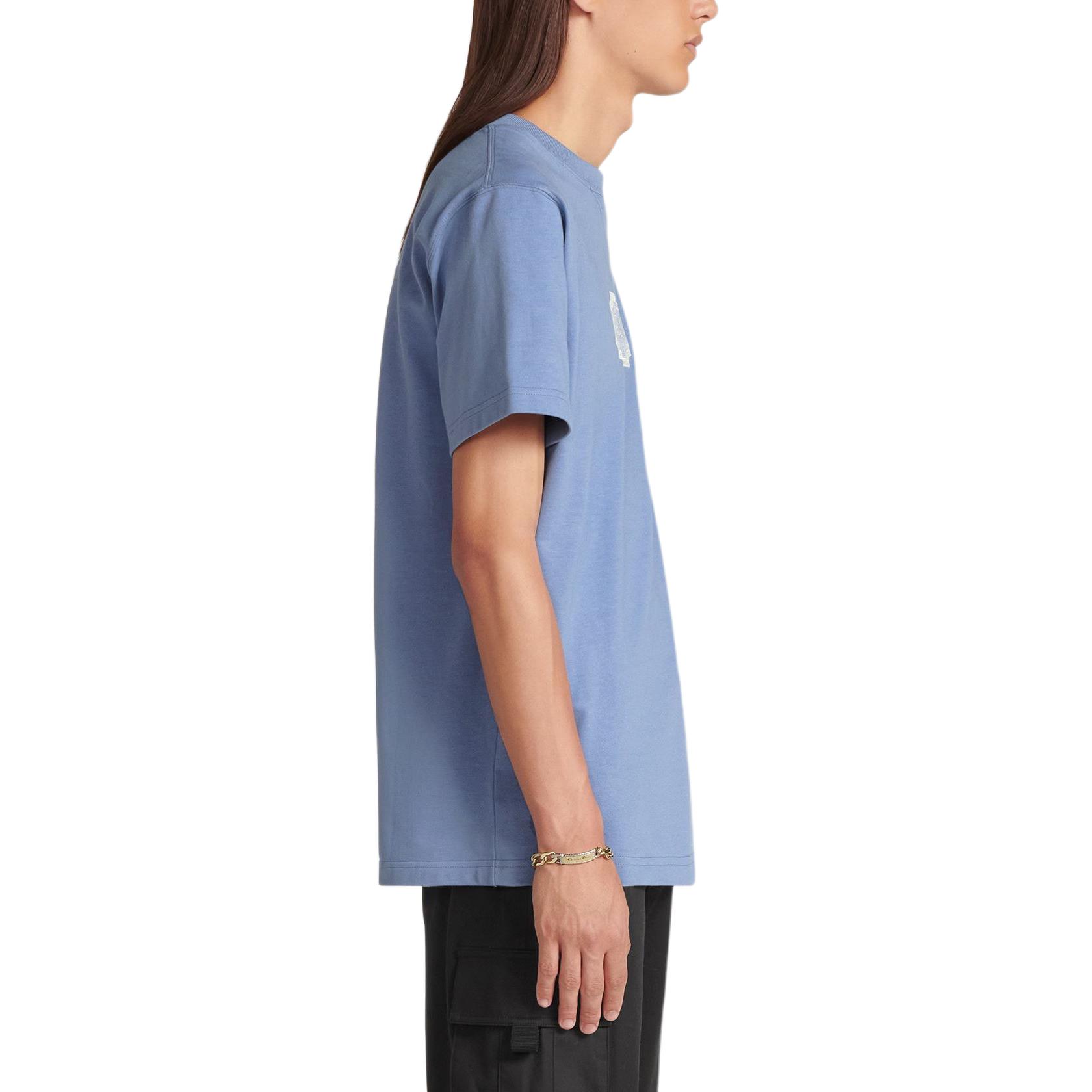 DIOR SS24 Blue Letter Embroidered Crewneck T-Shirt . 343J696C0554-C580 圖 8