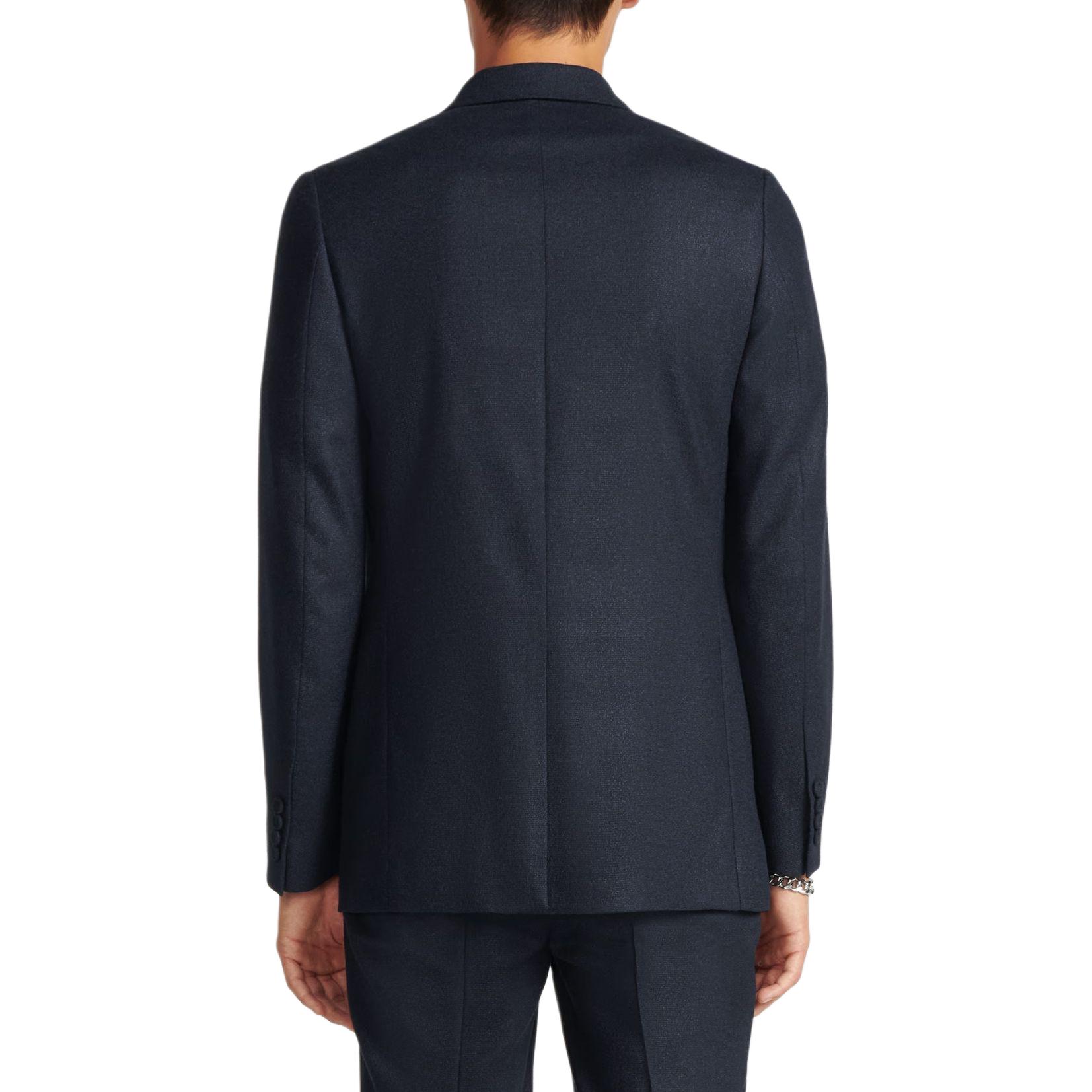 DIOR SS24 Distressed Badge Double-Breasted Blazer Jacket Men’s Blue 113C282A6053-C580 圖 5