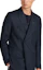 Sizing DIOR SS24 Blazer Biru Pria Distressed Badge Double-Breasted. 113C282A6053-C580