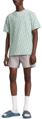 迪奥 SS24 绿色印花标志宽松版型T恤 483J646A0906-C186 Shop 迪奥 SS24 绿色印花标志宽松版型T恤 483J646A0906-C186