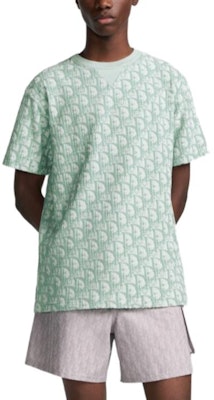 迪奥 SS24 绿色印花标志宽松版型T恤 483J646A0906-C186 Purchase 迪奥 SS24 绿色印花标志宽松版型T恤 483J646A0906-C186