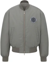 DIOR SS24 Grey Logo Print Zipper Long Sleeve Jacket 143C432G6107-C886 DIOR SS24 Grey Logo Print Zipper Long Sleeve Jacket 143C432G6107-C886