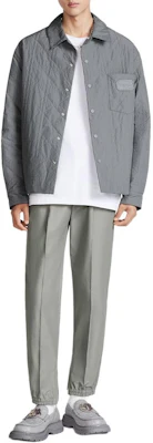 Dior SS24 Grey Single-Breasted Logo Long Sleeve Jacket 313C509AA106-C830 Shop Dior SS24 Grey Single-Breasted Logo Long Sleeve Jacket 313C509AA106-C830