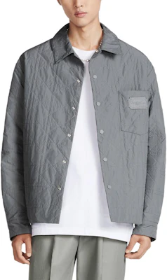 Dior SS24 Grey Single-Breasted Logo Long Sleeve Jacket 313C509AA106-C830 Purchase Dior SS24 Grey Single-Breasted Logo Long Sleeve Jacket 313C509AA106-C830