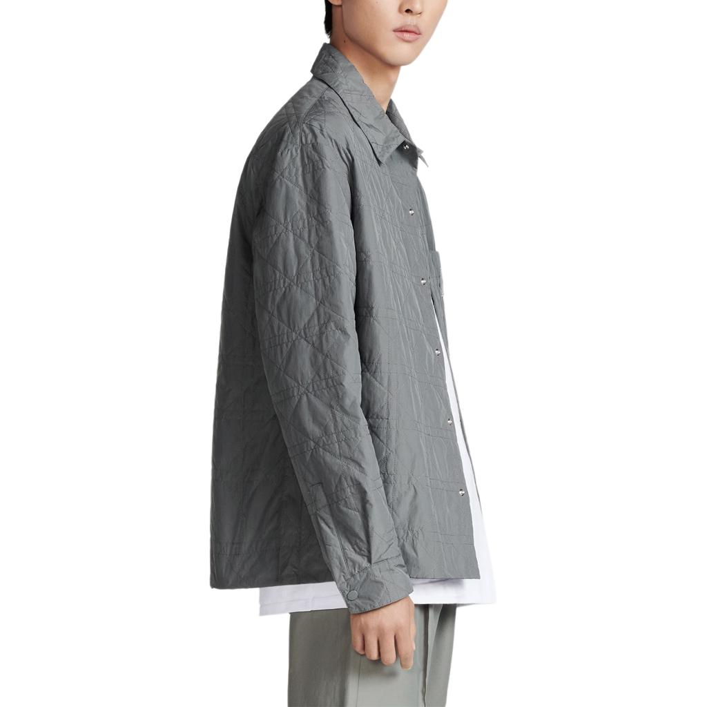 Sizing Dior SS24 Grey Single-Breasted Logo Long Sleeve Jacket 313C509AA106-C830