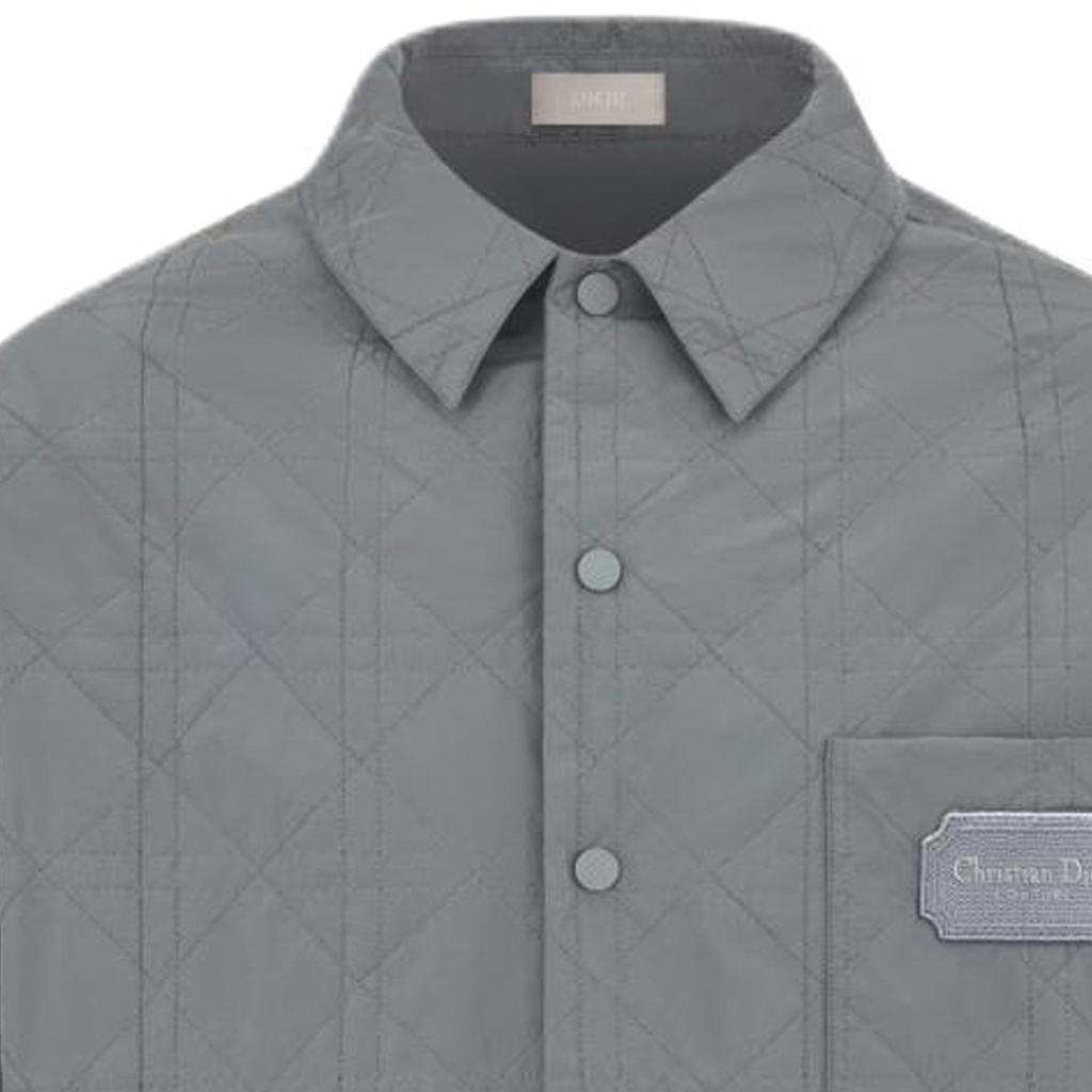 Cheap Dior SS24 Grey Single-Breasted Logo Long Sleeve Jacket 313C509AA106-C830