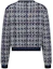 Lookbook Cárdigan Gris Tejido DIOR SS24 de Hombre con Botones y Estampado Pied de Poule. 483M231AT805-C580