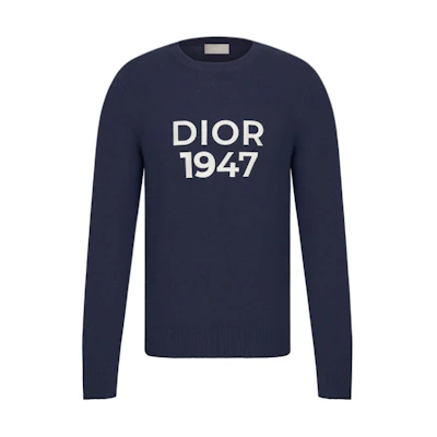 DIOR SS24 Letter Logo Print Crewneck Long Sleeve Knit Sweater . 413M653AT759-C580