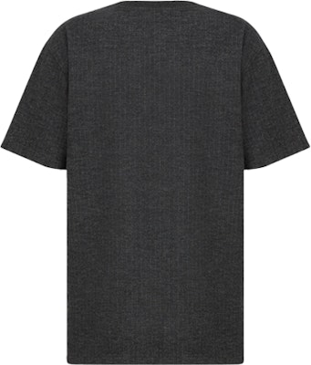 Dior 2024春夏字母印花灰色圆领休闲T恤 213J637A0739-C870 Lookbook Dior 2024春夏字母印花灰色圆领休闲T恤 213J637A0739-C870