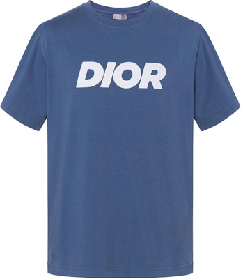 DIOR SS24 Camiseta Azul de Logo Estampado Cuello Redondo Ajuste Holgado. 483J696D0847-C580 Buy DIOR SS24 Camiseta Azul de Logo Estampado Cuello Redondo Ajuste Holgado. 483J696D0847-C580