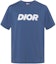Buy DIOR SS24 Camiseta Azul de Logo Estampado Cuello Redondo Ajuste Holgado. 483J696D0847-C580