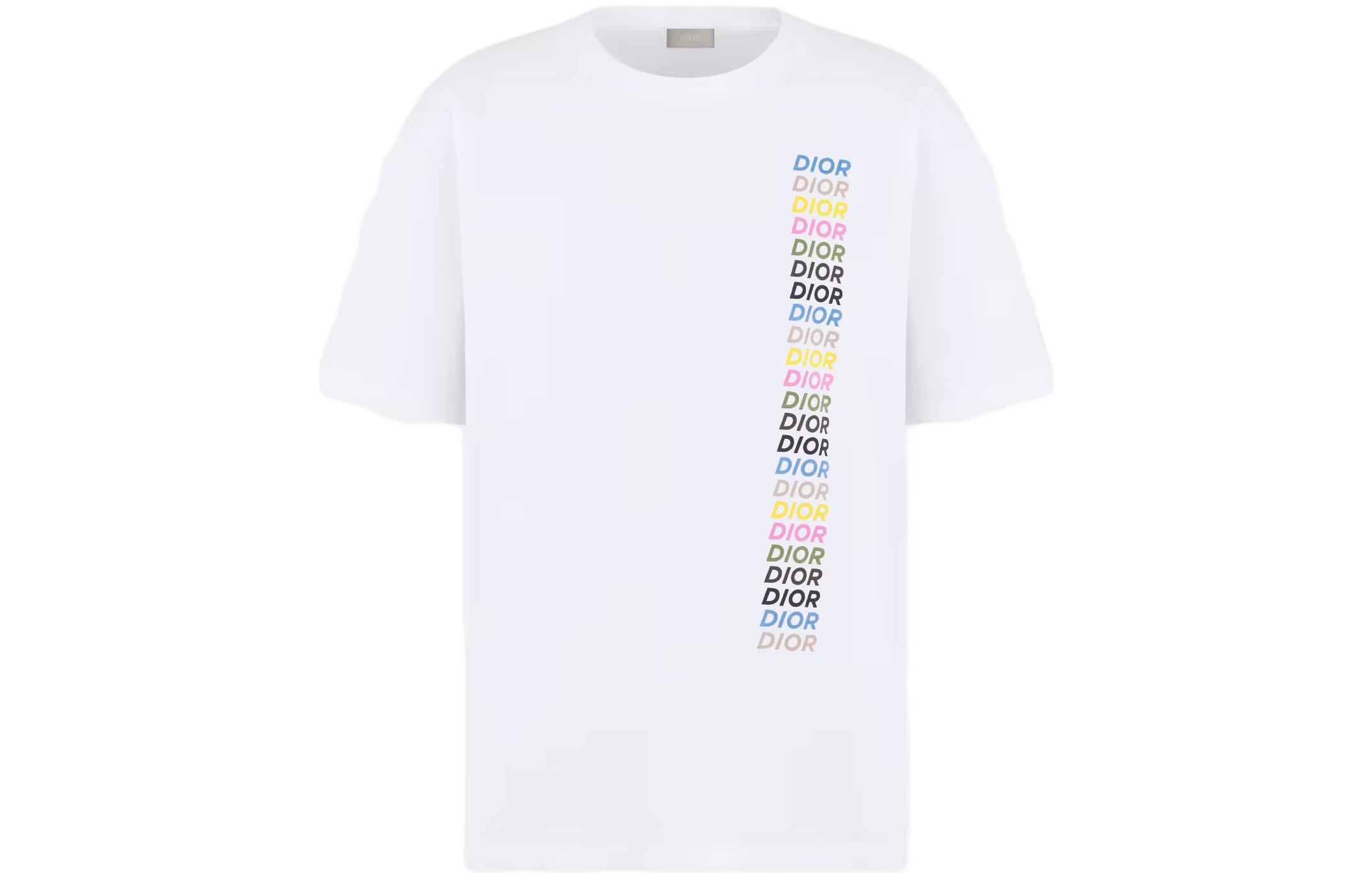 Sizing Camiseta DIOR SS24 con Logo Estampado y Cuello Redondo. 413J696A0817-C085