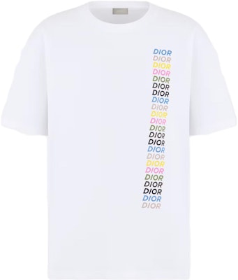 Camiseta DIOR SS24 con Logo Estampado y Cuello Redondo. 413J696A0817-C085 Sizing Camiseta DIOR SS24 con Logo Estampado y Cuello Redondo. 413J696A0817-C085