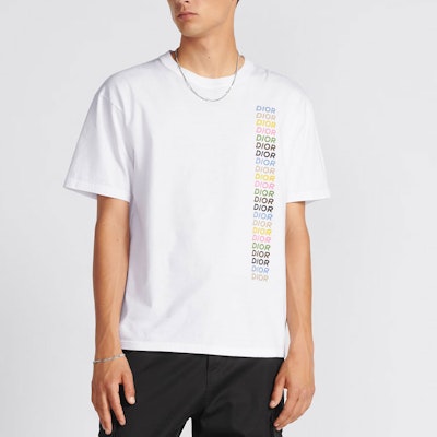 Camiseta DIOR SS24 con Logo Estampado y Cuello Redondo. 413J696A0817-C085 2