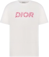 DIOR SS24 Logo Printed Loose Fit Crewneck T-Shirt White 483J696C0847-C084 DIOR SS24 Logo Printed Loose Fit Crewneck T-Shirt White 483J696C0847-C084