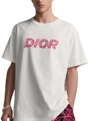 DIOR SS24 Camiseta Blanca Logo Impreso Fit Suelto Cuello Redondo 483J696C0847-C084 Details for DIOR SS24 Camiseta Blanca Logo Impreso Fit Suelto Cuello Redondo 483J696C0847-C084