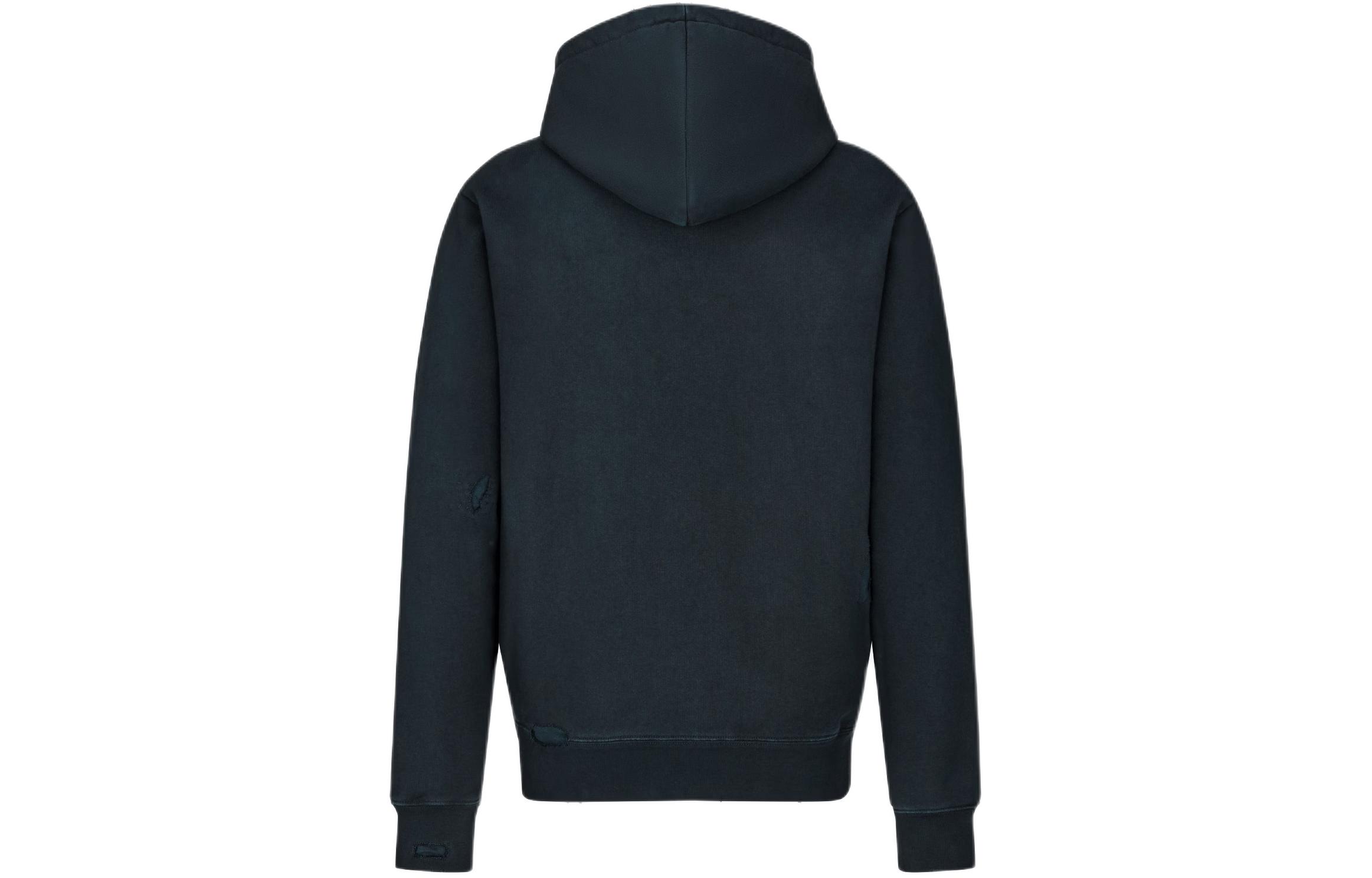 Lookbook DIOR SS24 Hoodie Navy Blue Logo Kartun Zip-Up. 413J647A0807-C580