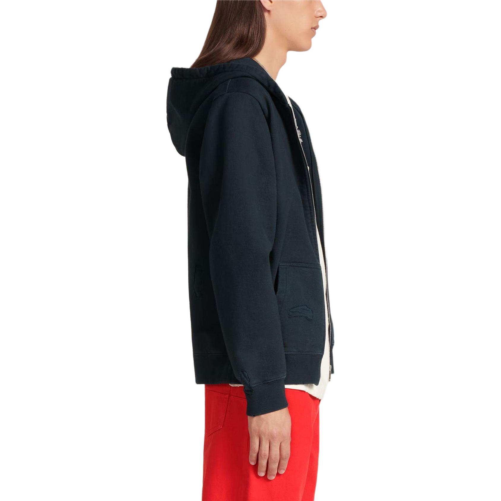 Cheap DIOR SS24 Hoodie Navy Blue Logo Kartun Zip-Up. 413J647A0807-C580