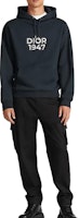 DIOR 海军蓝印花连帽衫 长袖休闲卫衣 SS24 413J691B0531-C580 Shop DIOR 海军蓝印花连帽衫 长袖休闲卫衣 SS24 413J691B0531-C580