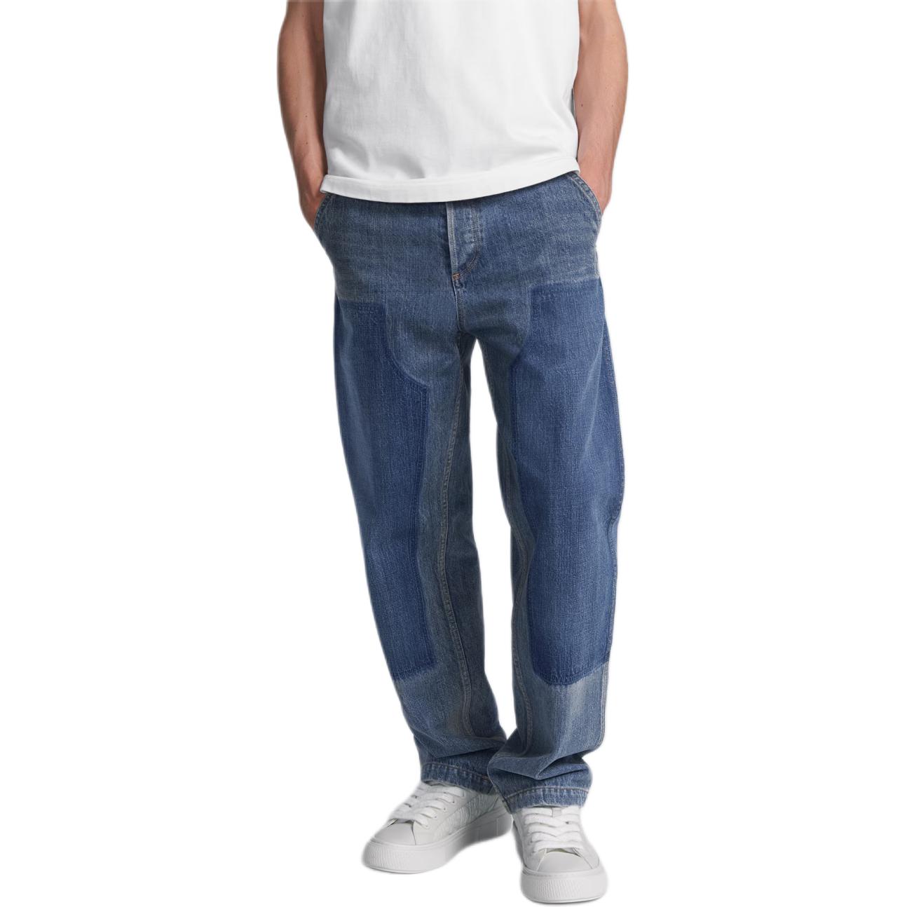 Purchase 디올 SS24 패치워크 루즈핏 미드라이즈 데님 카고 팬츠 블루 남성. 493D183AY552-C588