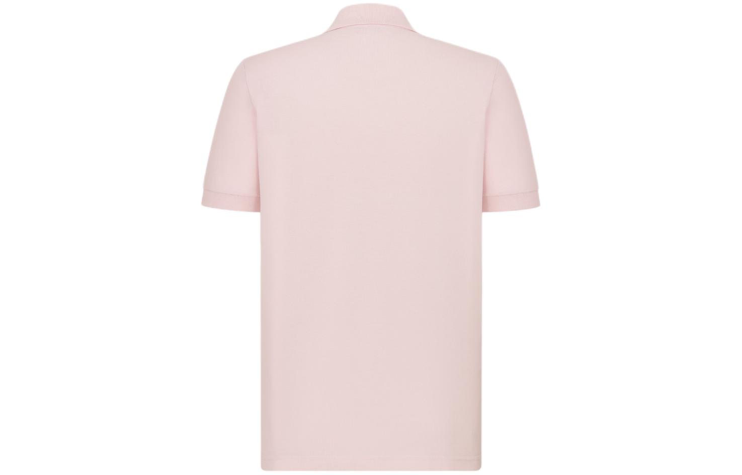 Lookbook DIOR SS24 Baju Polo Lengan Pendek Lelaki Logo Sulam Pink. 013J800C0373-C485