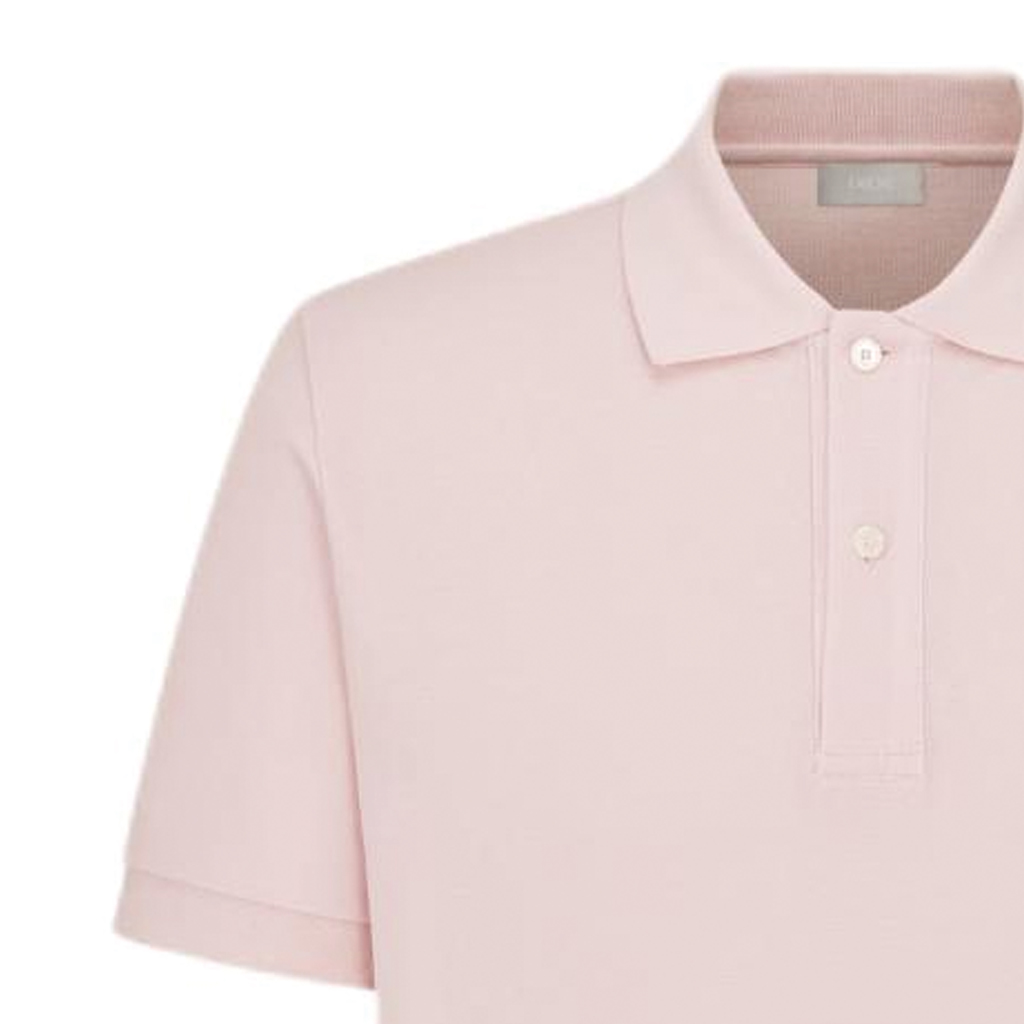 Purchase DIOR SS24 Baju Polo Lengan Pendek Lelaki Logo Sulam Pink. 013J800C0373-C485