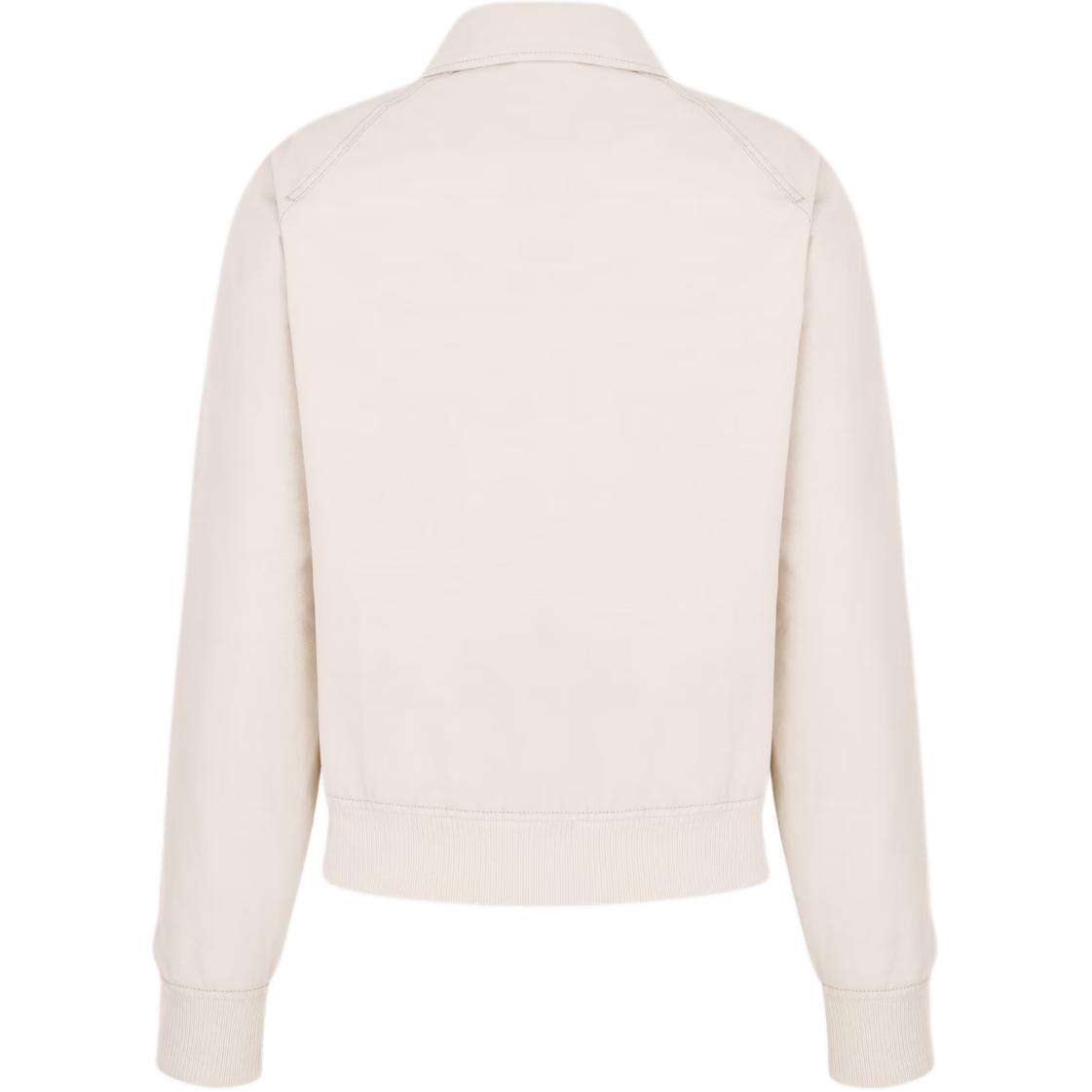 Lookbook Dior SS24 White Logo Heart Embroidered Wide Collar Zip Jacket 493D486A384X-C083