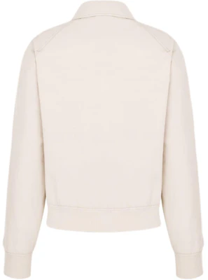 Dior SS24 White Logo Heart Embroidered Wide Collar Zip Jacket 493D486A384X-C083 Lookbook Dior SS24 White Logo Heart Embroidered Wide Collar Zip Jacket 493D486A384X-C083